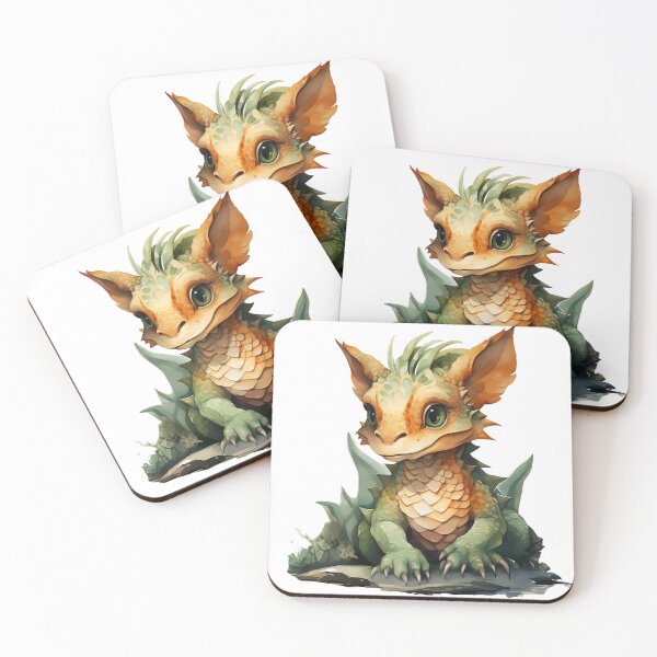 Item preview, Adorable Baby Dragon Fantasy Art Prints designed and sold by paknapat.
