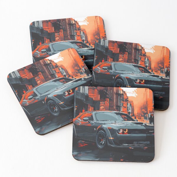 Item preview, Digital Pop Art Painting – Dodge Challenger SRT IV designed and sold by AutoPopStudio.