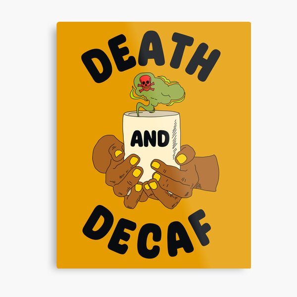 Aperçu de l'œuvre MORT ET DÉCAFÉINÉ (peau brune) créée et vendue par LiveSickDieIll.