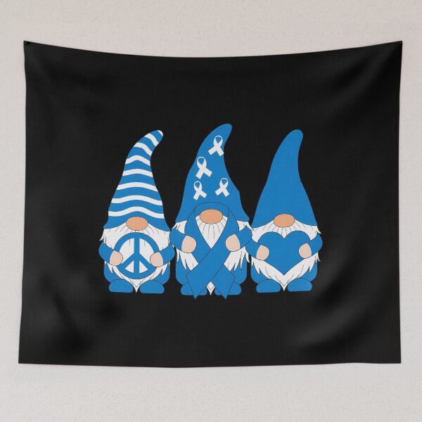 Item preview, ALS Awareness Month Blue Ribbon Gnomies Support designed and sold by savrmiller.