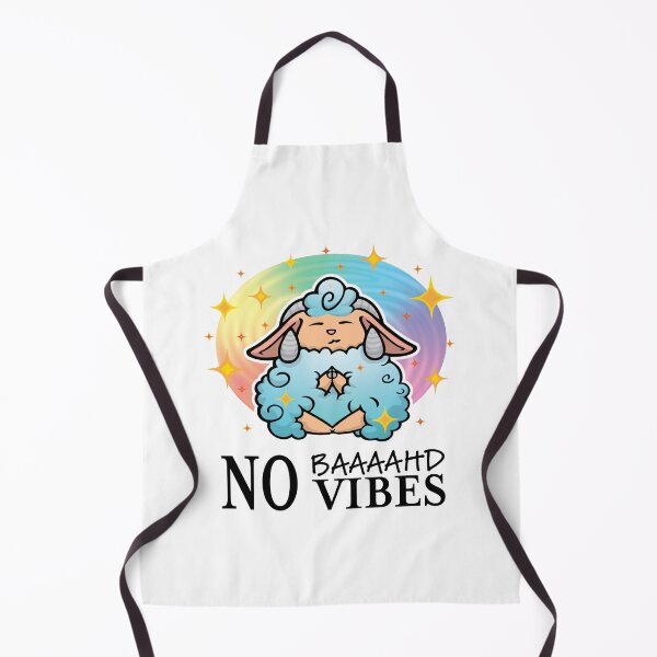 Item preview, ✨ (Blue) No Baaaahd Vibes – Wear the Chill, Spread the Magic! (Black Text) ✨ designed and sold by KitWitch.