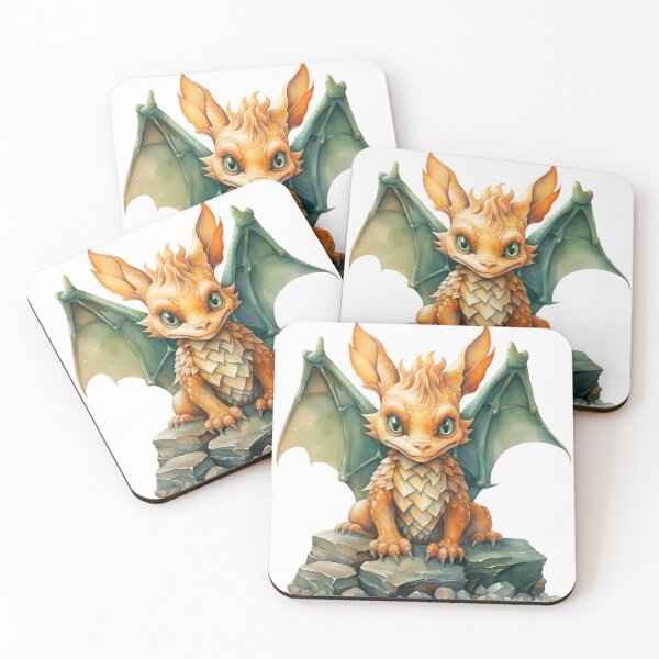 Item preview,  Adorable Baby Dragon Fantasy Art Prints designed and sold by paknapat.