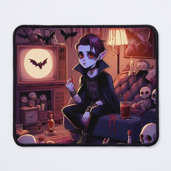 Item preview, Cute Teenage Vampire with red eyes designed and sold by DarkWitch03.