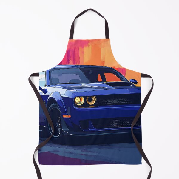 Item preview, Digital Pop Art Painting – Blue Dodge Challenger SRT III designed and sold by AutoPopStudio.