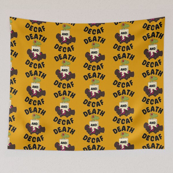 Item preview, DEATH AND DECAF (dark skin) designed and sold by LiveSickDieIll.