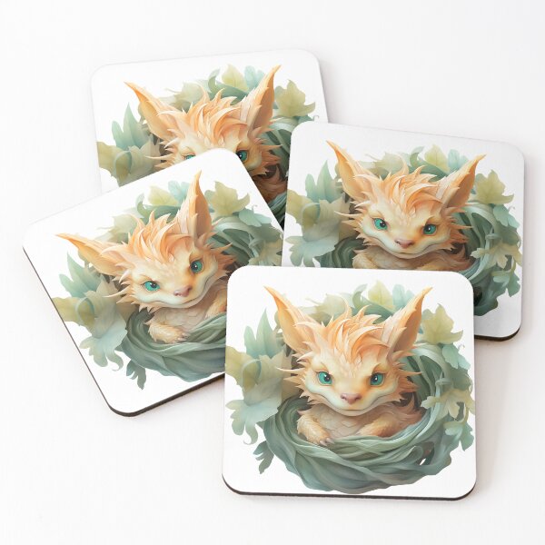 Item preview, Adorable Baby Dragon Fantasy Art Prints designed and sold by paknapat.