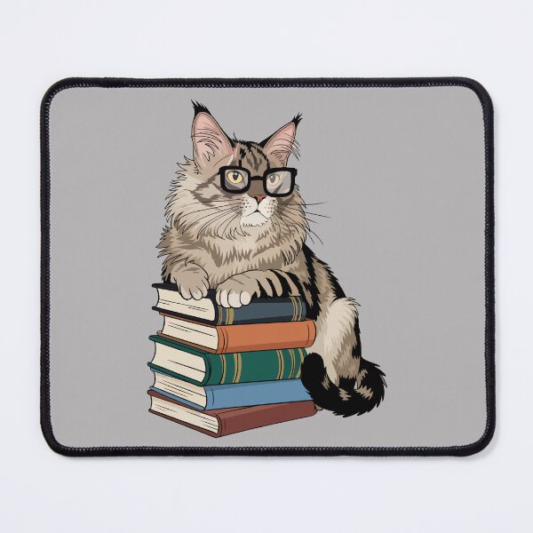 Item preview, Maine Coon Cat – Nerdy Book Lover designed and sold by WildlifeInc.