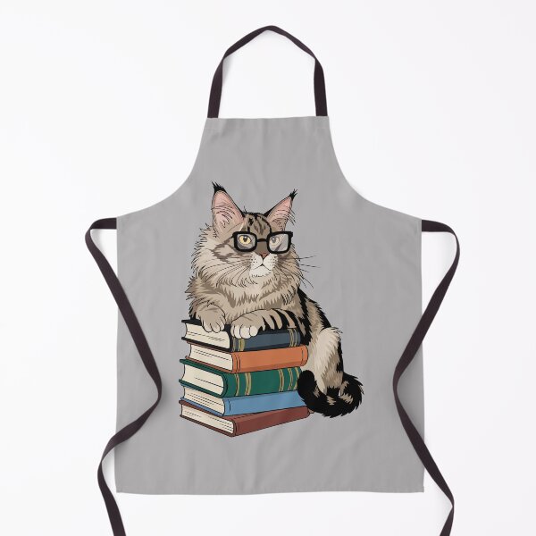 Item preview, Maine Coon Cat – Nerdy Book Lover designed and sold by WildlifeInc.