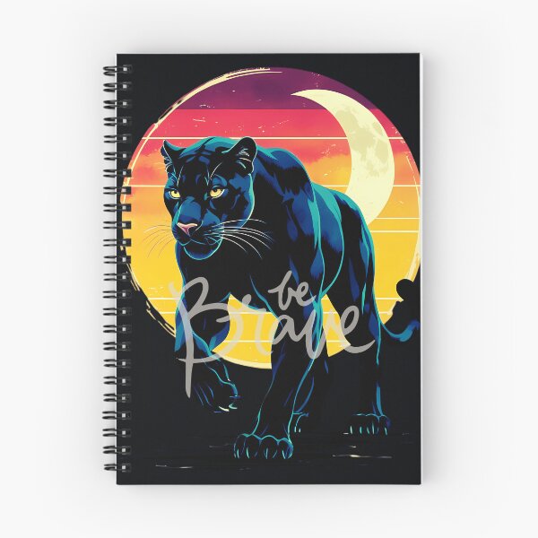 Item preview, Be Brave – Majestic Black Panther Retro Sunset Design designed and sold by M22--.