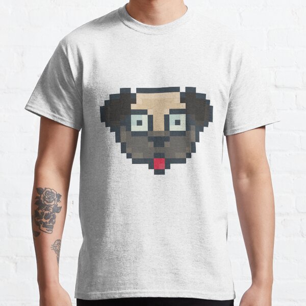 Item preview, Pug Dog - Retro Pixel Art designed and sold by sainguinpixels.