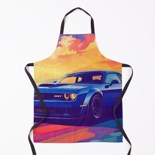 Item preview, Digital Pop Art Painting – Blue Dodge Challenger SRT VI designed and sold by AutoPopStudio.