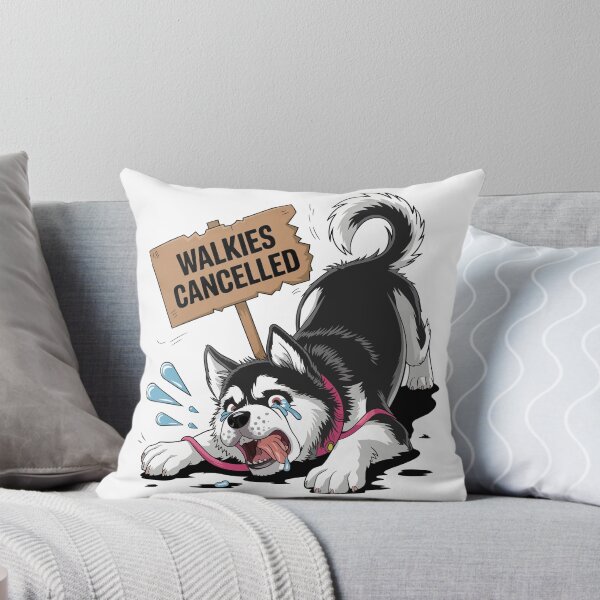 Item preview, Crying Husky – Walkies Cancelled Funny Dog designed and sold by WildlifeInc.