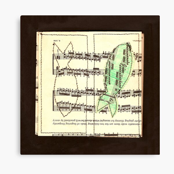 Fish czerny for example Canvas Print