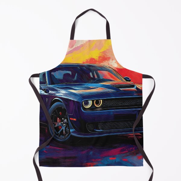 Item preview, Digital Pop Art Painting – Blue Dodge Challenger SRT IX designed and sold by AutoPopStudio.