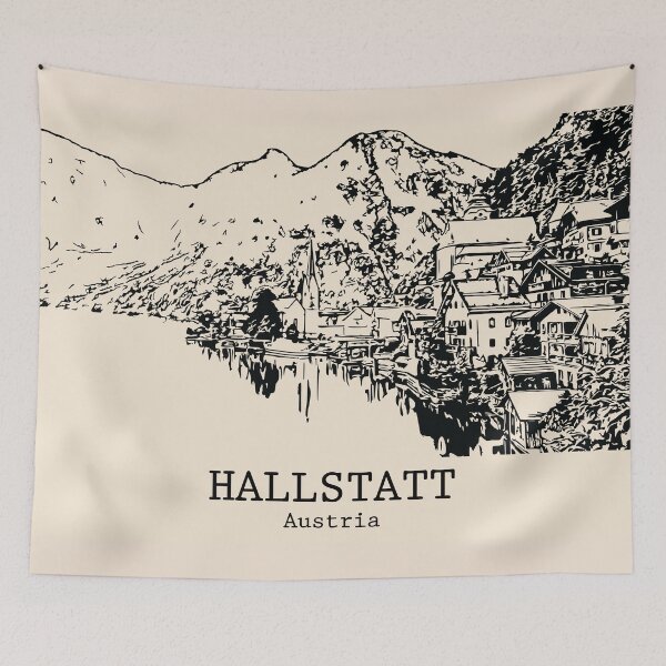 Item preview, Hallstatt - Austria designed and sold by Lakeric Cityscapes.