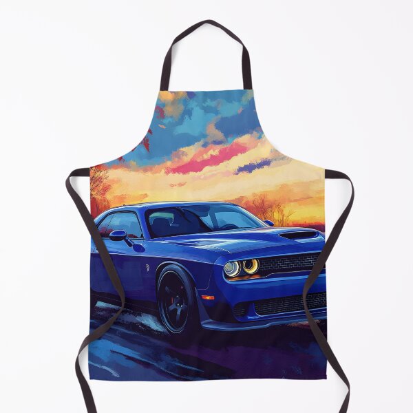 Item preview, Digital Pop Art Painting – Blue Dodge Challenger SRT X designed and sold by AutoPopStudio.