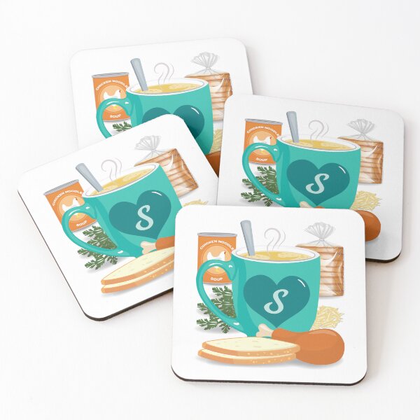 Item preview, Alphabet Soup S - AQUA designed and sold by StellarFX.