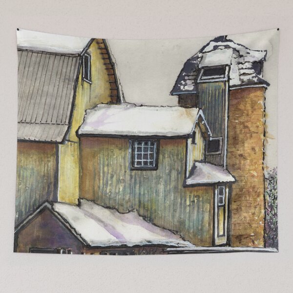 Item preview, Farm Buildings in Winter designed and sold by Gregg Brown.
