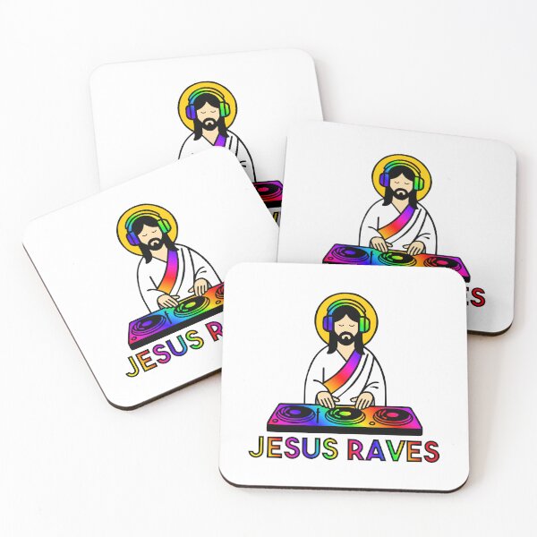 Item preview, Jesus Raves DJ Rainbow designed and sold by KatelynMitalski.