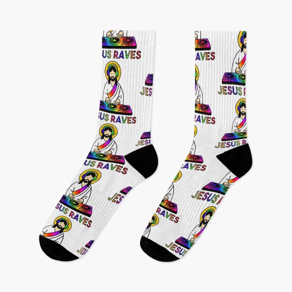 Item preview, Jesus Raves DJ Rainbow designed and sold by KatelynMitalski.
