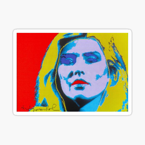 Item preview, Vintage pop art poster Punk Rock star Debbie Harry / Blondie Warhol 8-Bit designed and sold by flopglop.