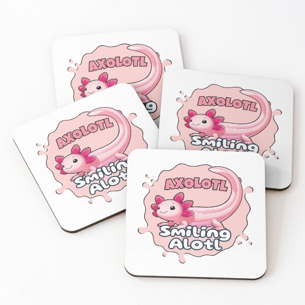 Item preview, Cute Axolotl Sticker Smiling Alotl designed and sold by SaavedraDesign.