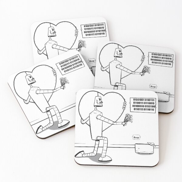 Item preview, Robots in love designed and sold by Goodtimecomics.