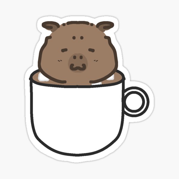 Item preview, Capybara coffee designed and sold by itzamna-night-.