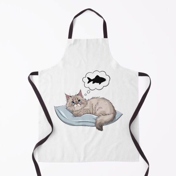 Item preview, Dreamy Ragdoll Cat Thinking of Fish designed and sold by WildlifeInc.