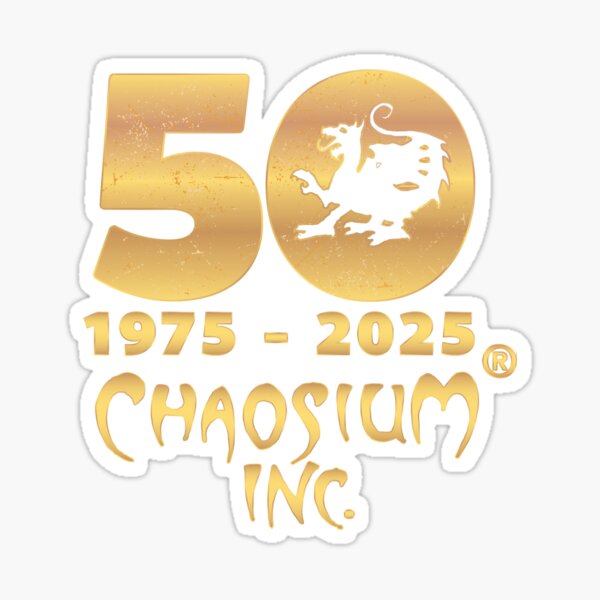 Chaosium 50th Anniversary Official Logo Sticker