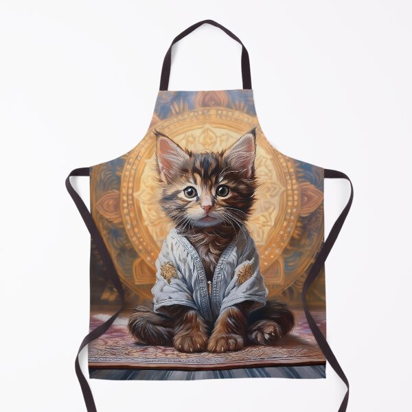 Item preview, Yoga Zen Maine Coon Long Hair Kitty Cat designed and sold by FoxWink Inc.