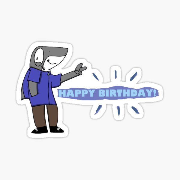 Item preview, A Sharkey Happy Birthday Art designed and sold by SharkeyArtist.