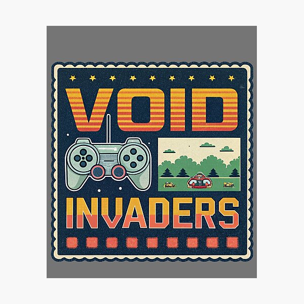 Item preview, Void Invaders - Retro Video Game T-Shirt designed and sold by Lucky Dog Merch.