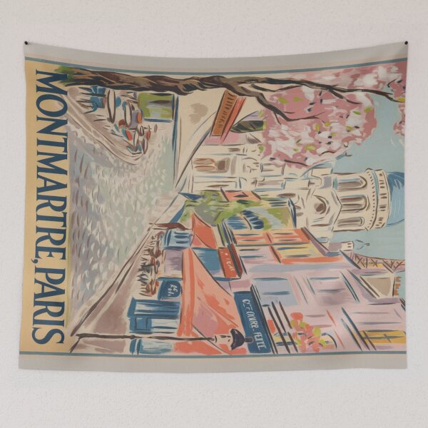 Item preview, Montmartre Paris Travel Poster – Impressionist Painting  designed and sold by CARRAANN.
