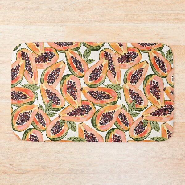 Artikelvorschau, Papayas Bunter Aquarelldruck entworfen und verkauft von Magnolia Valley Art.