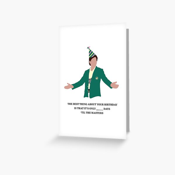 Item preview, Masters Birthday Card: Fred Couples designed and sold by deepcutgolf.