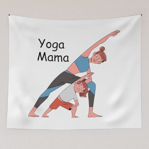 Item preview, Yoga Mama - Funny Mother Child Workout designed and sold by Vicky021.