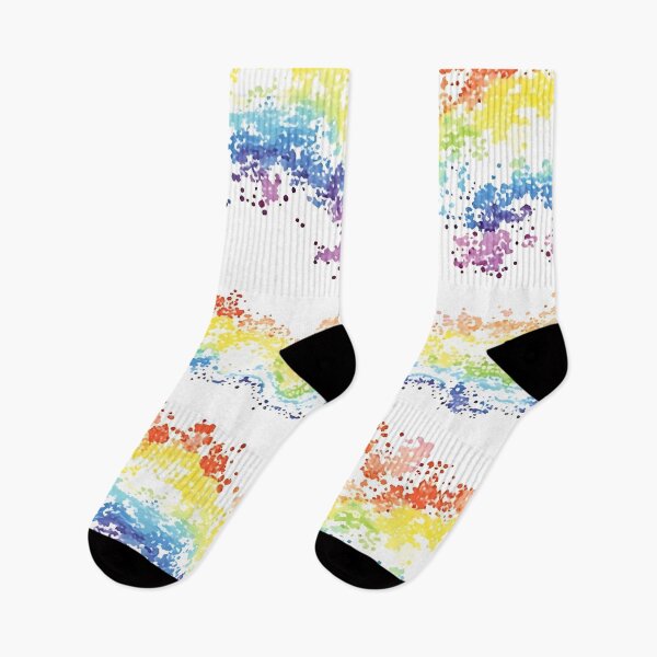 Item preview, Rainbow Wavelengths – Abstract Dot Gradient Pattern designed and sold by WhimsiLynes.