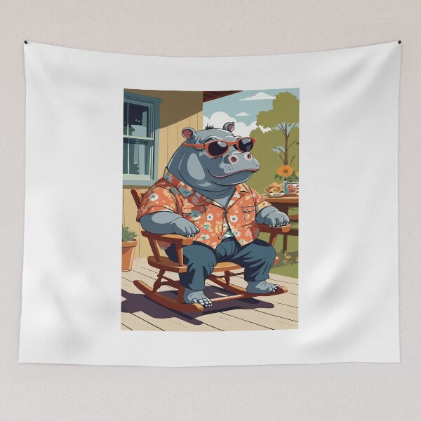 Item preview, The Smart Life of Hippos. designed and sold by Whose-sweat.