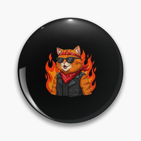 Item preview, Badass Cat Biker – Ride Fast, Live Wild designed and sold by Meow Cat.