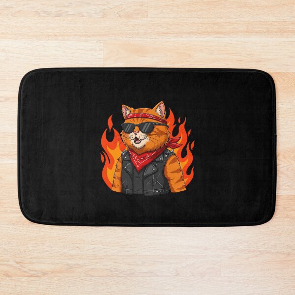 Item preview, Badass Cat Biker – Ride Fast, Live Wild designed and sold by Meow Cat.