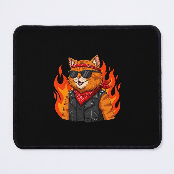 Item preview, Badass Cat Biker – Ride Fast, Live Wild designed and sold by Meow Cat.