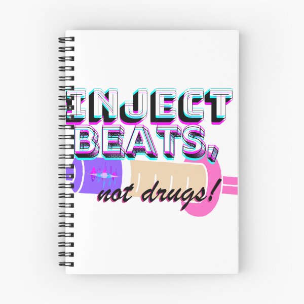 Item preview, Inject Beats, Not Drugs! designed and sold by AZ-402Designs.