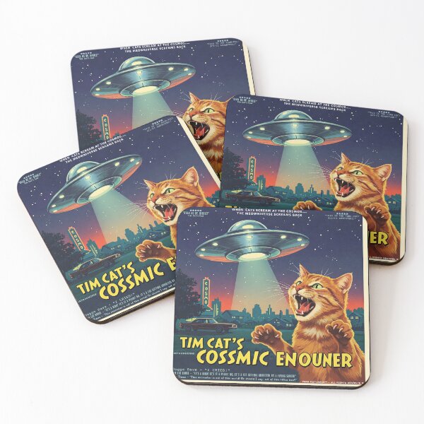 Item preview, Meowniverse Mayhem l vintage art l CAT ART l sci-fi  designed and sold by Space Hyenas.
