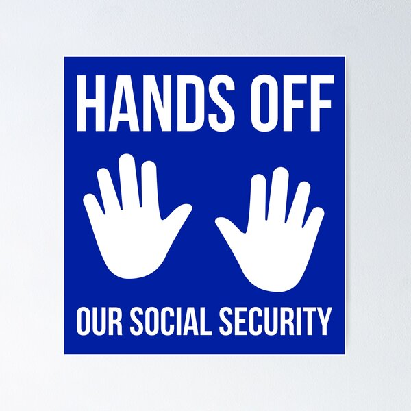 Item preview, Hands off our social security  designed and sold by Rachel the Artist .
