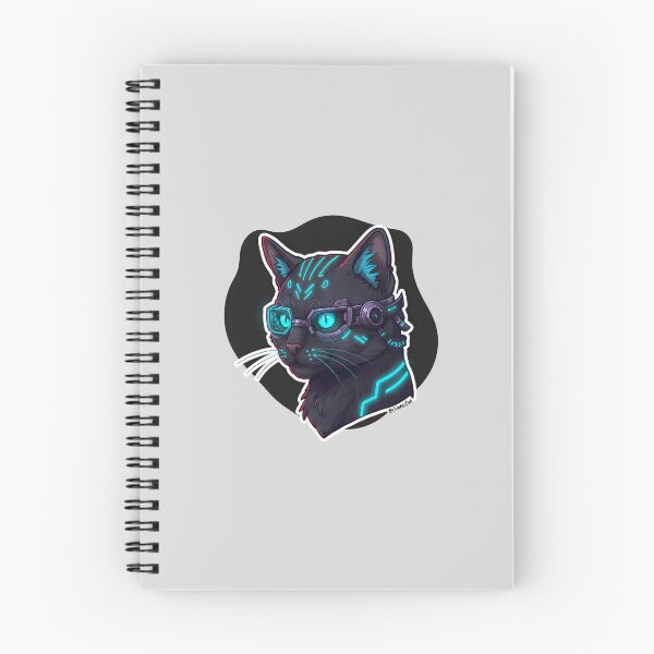 Item preview, Badass Cat Cyberpunk – Neon Feline from the Future designed and sold by Meow Cat.