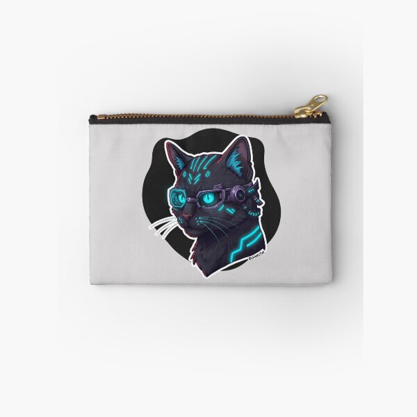 Item preview, Badass Cat Cyberpunk – Neon Feline from the Future designed and sold by Meow Cat.