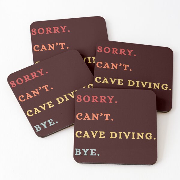 Item preview, Sorry Can't Cave Diving Bye - Funny Retro Cave Diving Saying  designed and sold by Wiss2Arts.