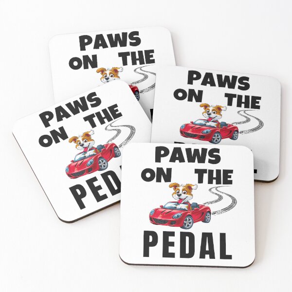 Item preview, Paws on the Pedal – Funny Dog Driving a Sports Car Cartoon designed and sold by Fredster1966.