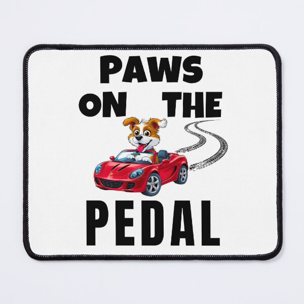 Item preview, Paws on the Pedal – Funny Dog Driving a Sports Car Cartoon designed and sold by Fredster1966.